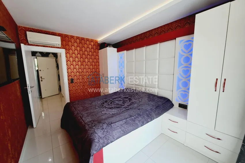 Purchase Furnished apartment 1+1 with sea view in luxury complex - Kargycak, first coast line 10 