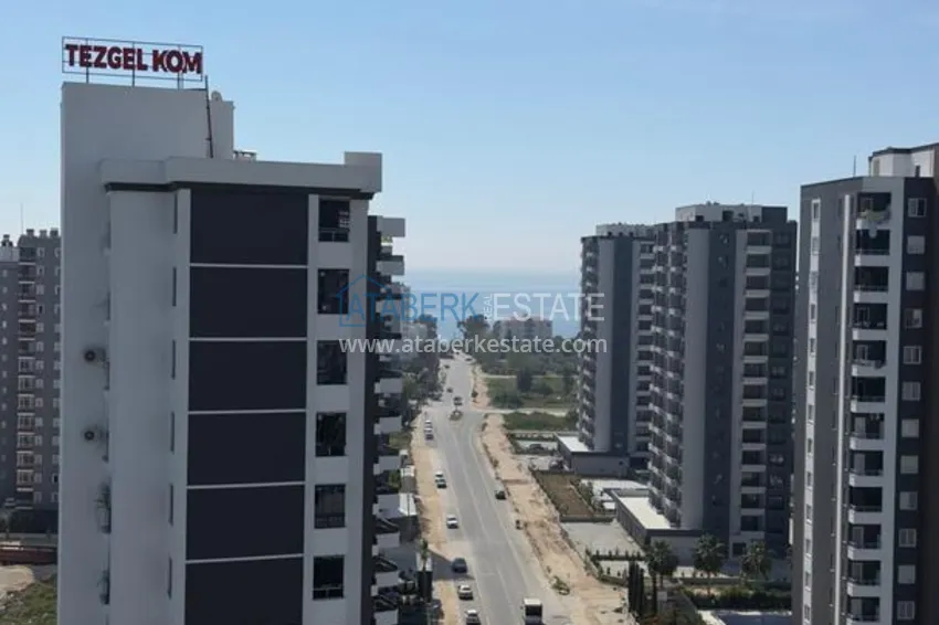 Purchase 1+1 apartment with sea view and quality finishes - Mersin, Tezje district 10