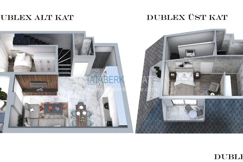 Kupuj taniej Penthouse duplex 2+1 z wykończeniem i widokiem na góry - Mahmutlar, Alanya 1