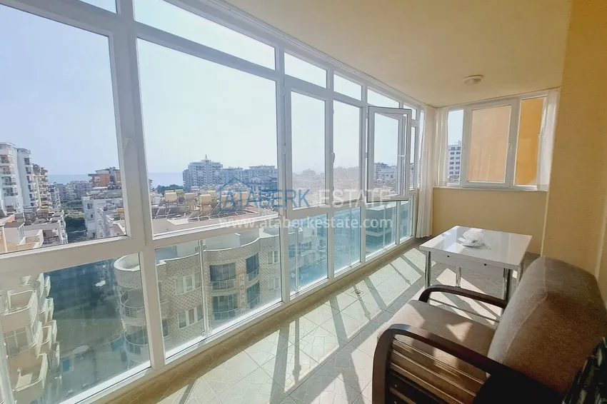 Kupuj Apartament 1+1 z meblami, widokiem na morze i przeszklonym balkonem - Alanya, dzielnica Mahmutlar 10