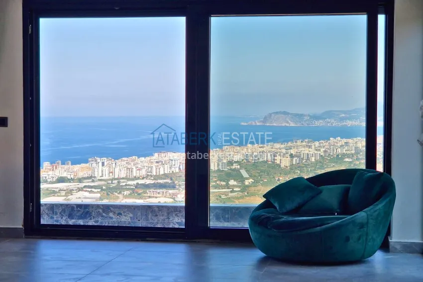 Purchase View three-storey furnished villa in Kargycak, Alanya - suitable for citizenship 4
