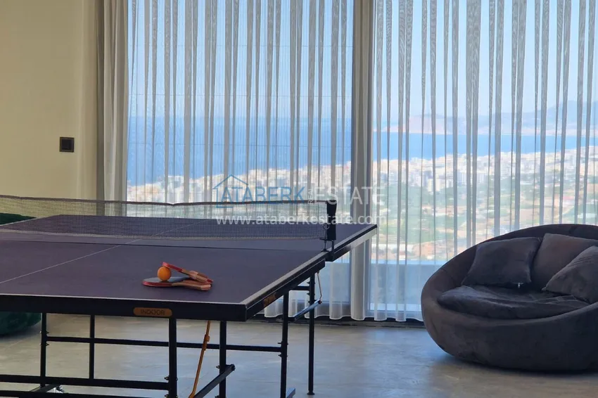 Purchase View three-storey furnished villa in Kargycak, Alanya - suitable for citizenship 13