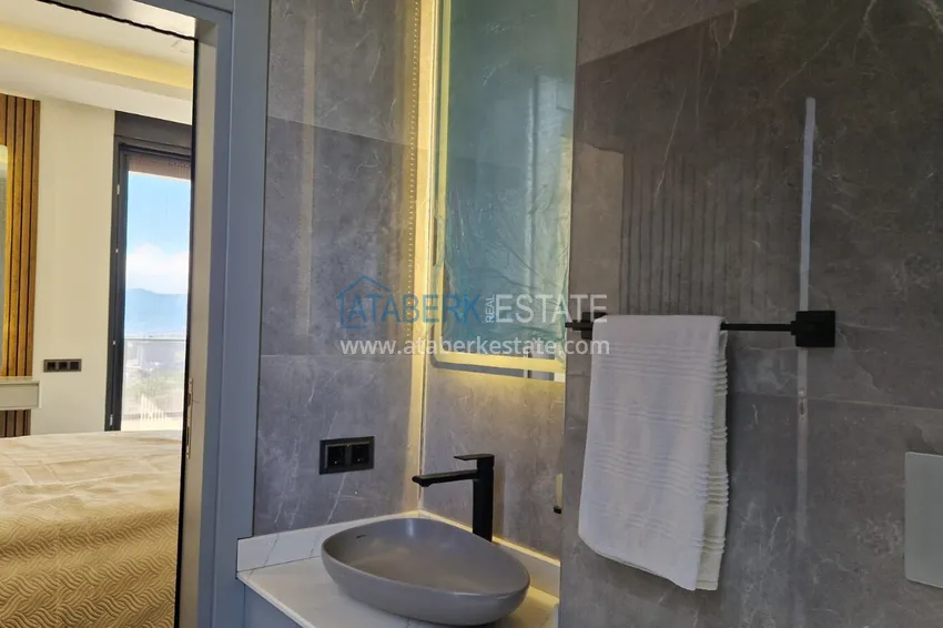 Purchase View three-storey furnished villa in Kargycak, Alanya - suitable for citizenship 15