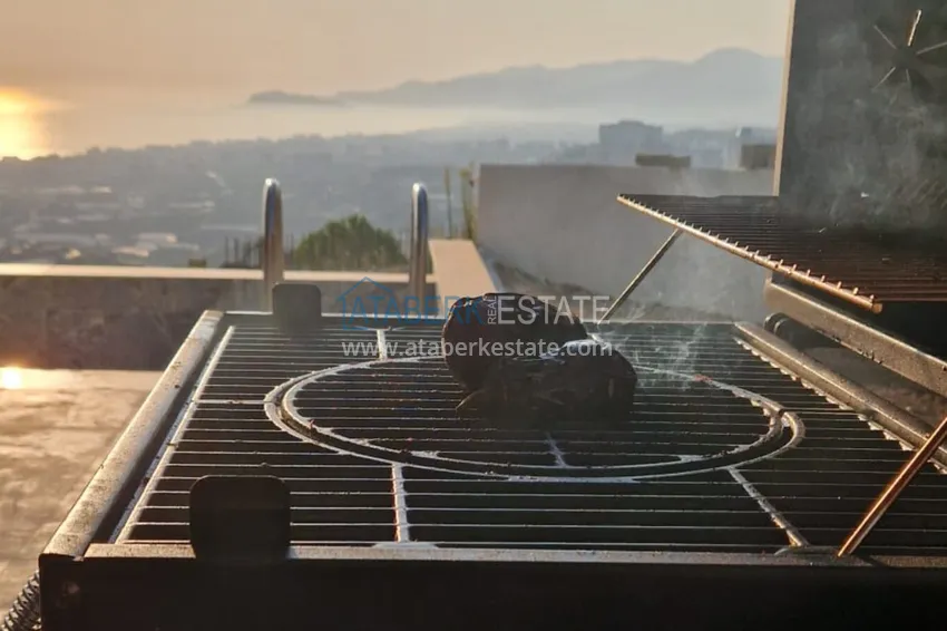 Purchase View three-storey furnished villa in Kargycak, Alanya - suitable for citizenship 17