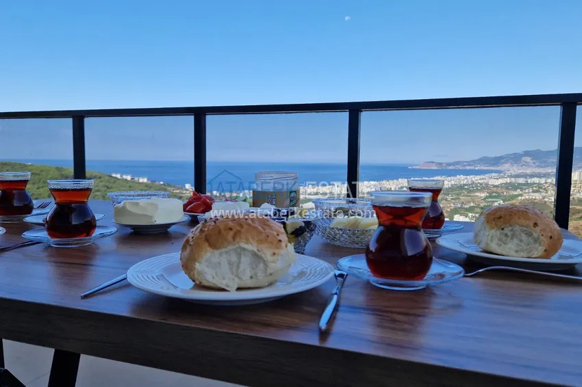 Purchase View three-storey furnished villa in Kargycak, Alanya - suitable for citizenship 20