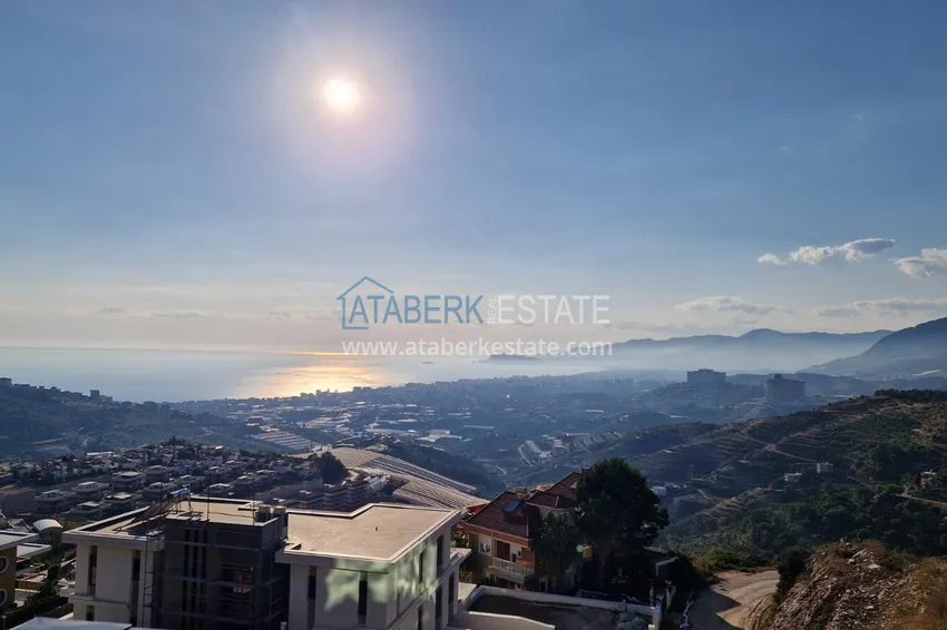 View three-storey furnished villa in Kargycak, Alanya - suitable for citizenship 2