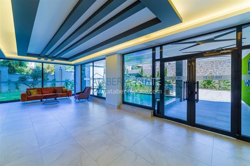 Apartament 1+1 umeblowany od właściciela - Alanya, Mahmutlar, przeszklony balkon, strona południowa 15