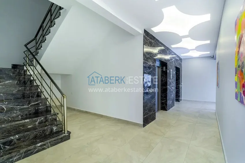Apartament 1+1 umeblowany od właściciela - Alanya, Mahmutlar, przeszklony balkon, strona południowa 16