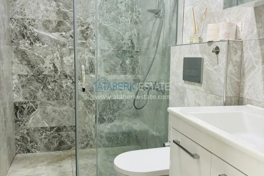 Purchase 4+1 duplex penthouse in an ultra-luxury complex with a private beach — Alanya, Kestel 19