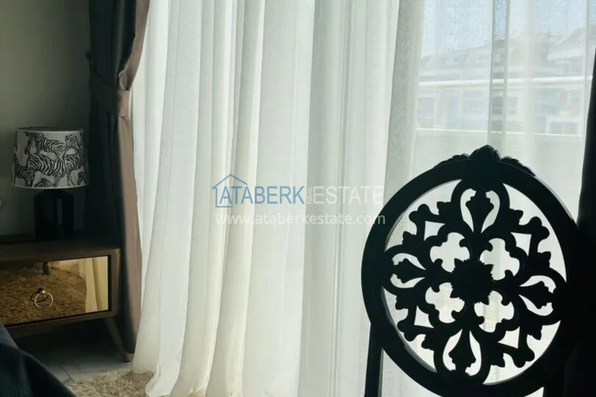 Purchase 4+1 duplex penthouse in an ultra-luxury complex with a private beach — Alanya, Kestel 9