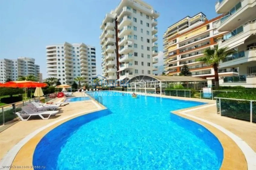 Apartament 2+1 z meblami i dwoma przeszklonymi balkonami 450 metrów od morza - Mahmutlar 2