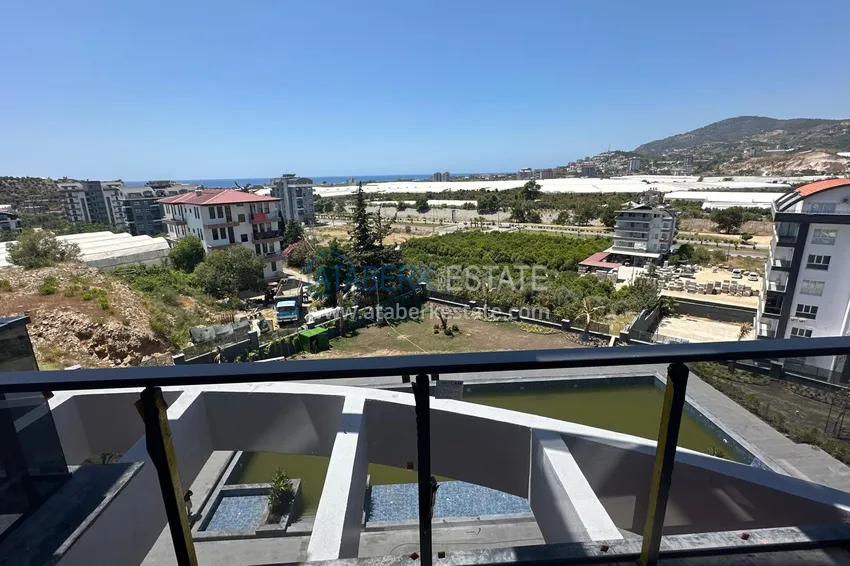 Purchase 1+1 apartment with sea view and fine finishing in a new complex - Alanya, Demirtas district 9