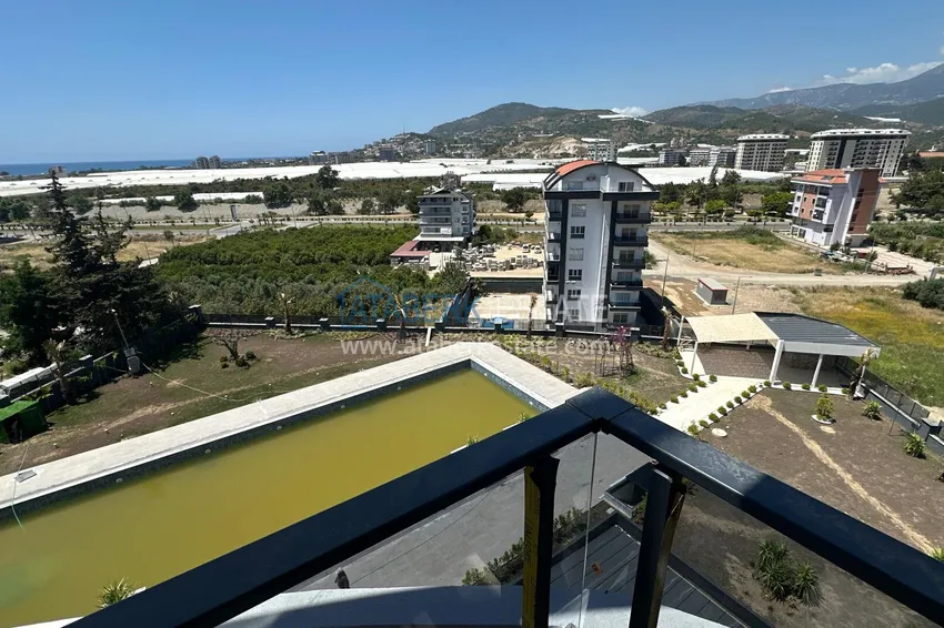 Purchase 1+1 apartment with sea view and fine finishing in a new complex - Alanya, Demirtas district 11