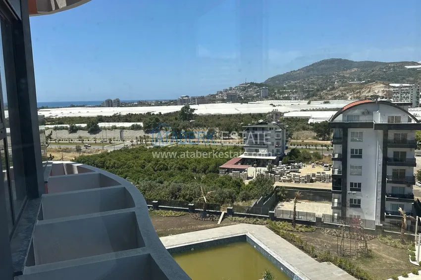Purchase 1+1 apartment with sea view and fine finishing in a new complex - Alanya, Demirtas district 12