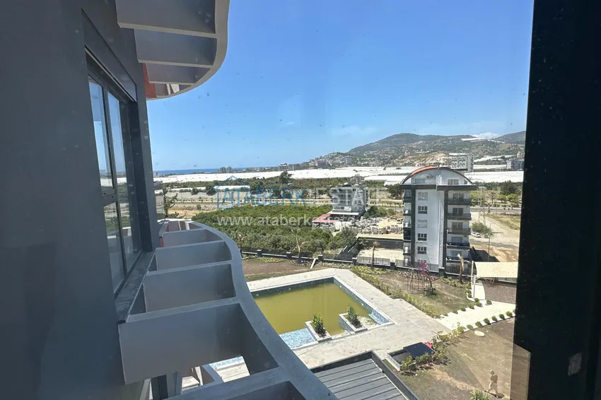 Purchase 1+1 apartment with sea view and fine finishing in a new complex - Alanya, Demirtas district 13