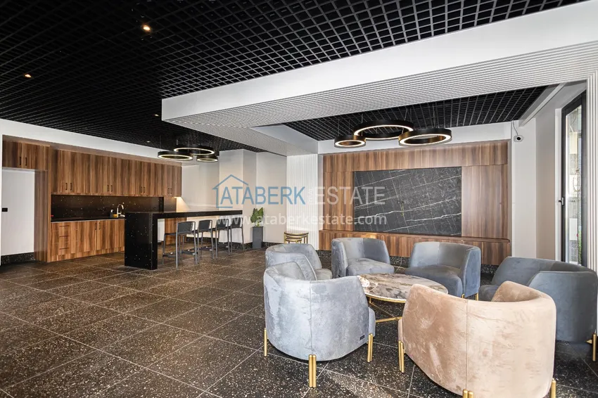 1+1 apartment with a view of the Kale fortress — the center of Alanya, a new complex 12 