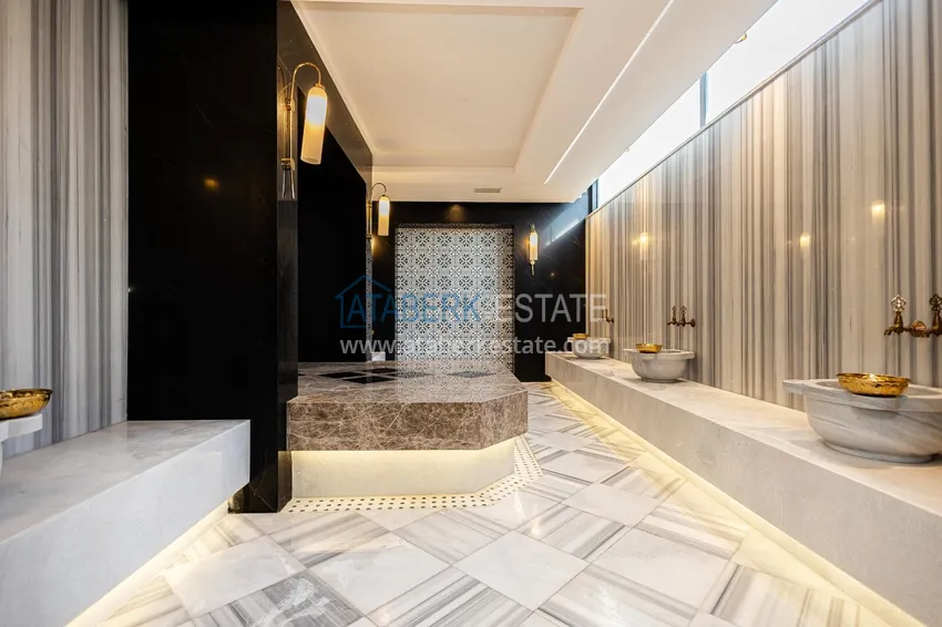 1+1 apartment with a view of the Kale fortress — the center of Alanya, a new complex 14 