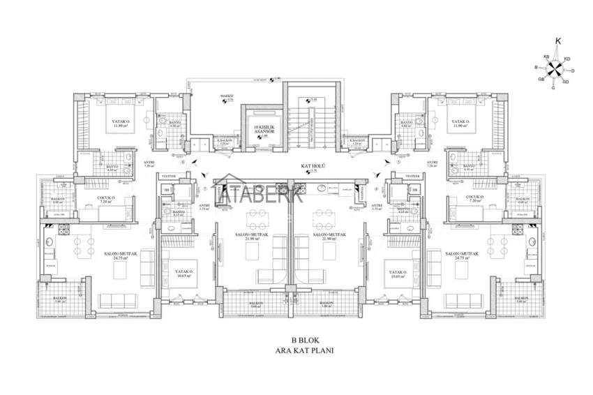 Buy cheap Investment project at the start of sales — apartments from a developer in Antalya, Altintash district 7