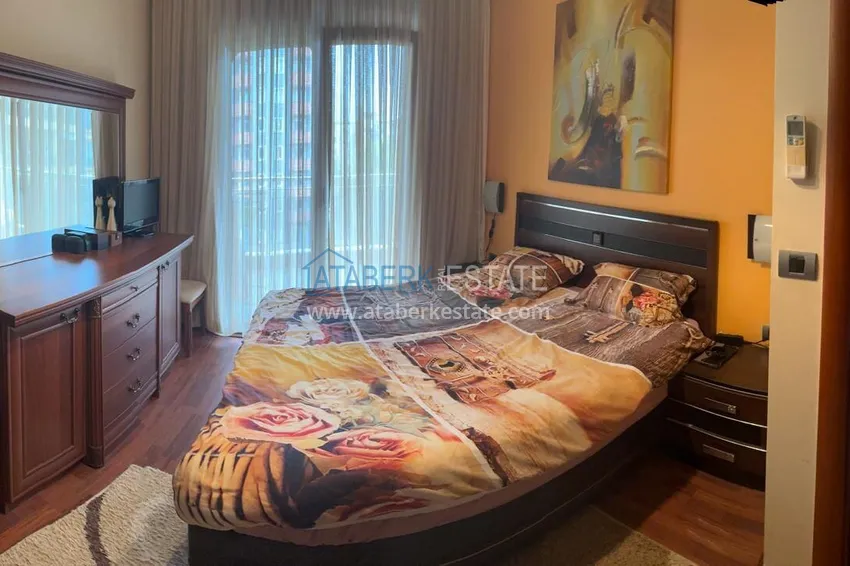 Purchase Furnished 2+1 apartment in a prestigious complex - Alanya center, first coastline 16