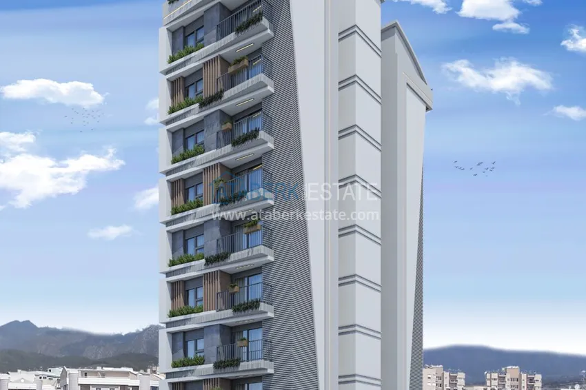 A new residential complex under construction in the central part of Antalya — Yildiz district 1