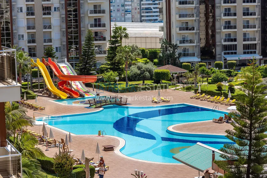 Long-term 2+1 apartment rental with pool view — Alanya, Avsallar A9 3