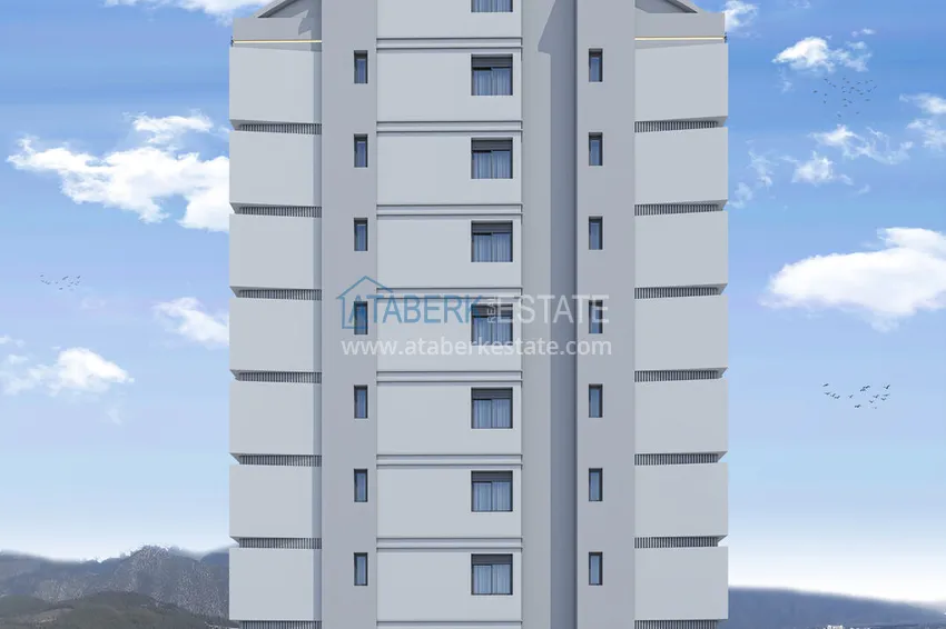 A new residential complex under construction in the central part of Antalya — Yildiz district 4