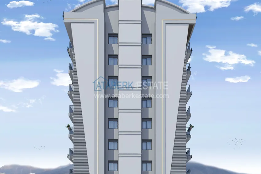 A new residential complex under construction in the central part of Antalya — Yildiz district 5