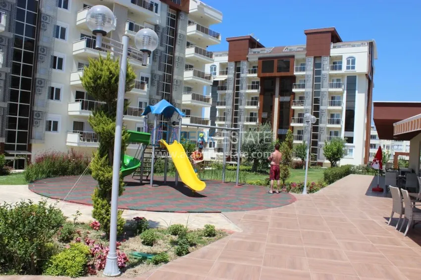 Long-term 2+1 apartment rental with pool view — Alanya, Avsallar A9 8