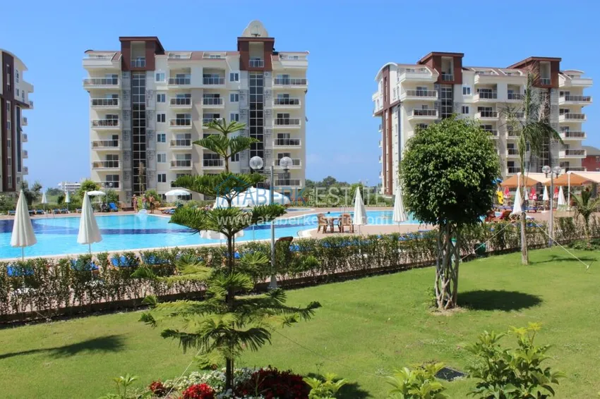 Long-term 2+1 apartment rental with pool view — Alanya, Avsallar A9 9