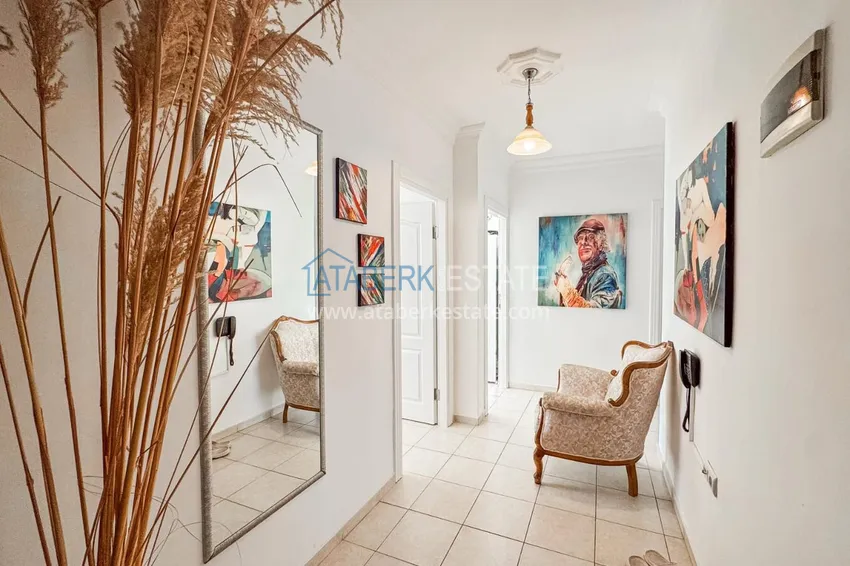 Kupuj Apartament 2+1 z meblami, odpowiedni na zezwolenie na pobyt — Alanya, dzielnica Oba, 350 metrów od morza 1