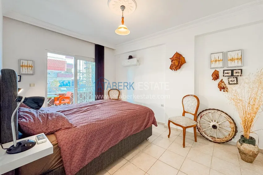 Kupuj Apartament 2+1 z meblami, odpowiedni na zezwolenie na pobyt — Alanya, dzielnica Oba, 350 metrów od morza 7