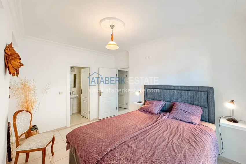 Kupuj Apartament 2+1 z meblami, odpowiedni na zezwolenie na pobyt — Alanya, dzielnica Oba, 350 metrów od morza 8