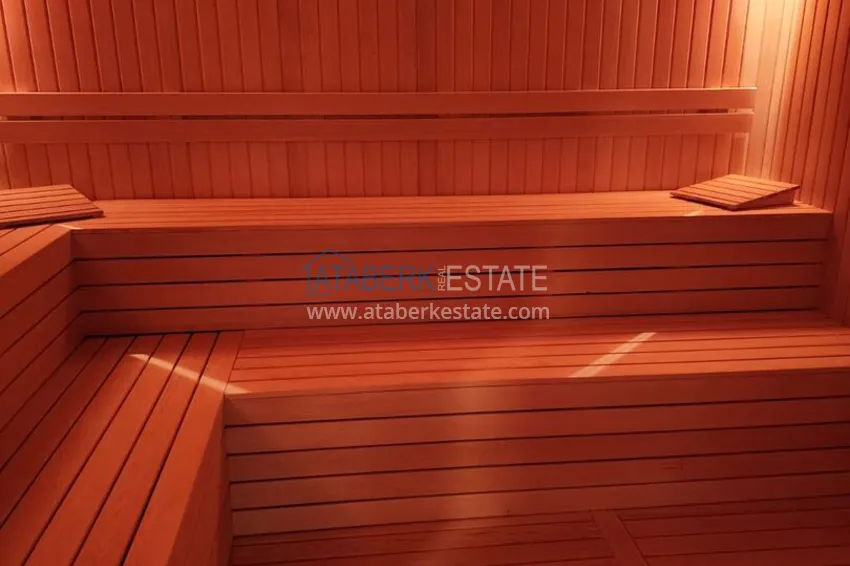 Long-term apartment rental in Alanya, Oba district — furnished 1+1 in a modern complex No. 19 13