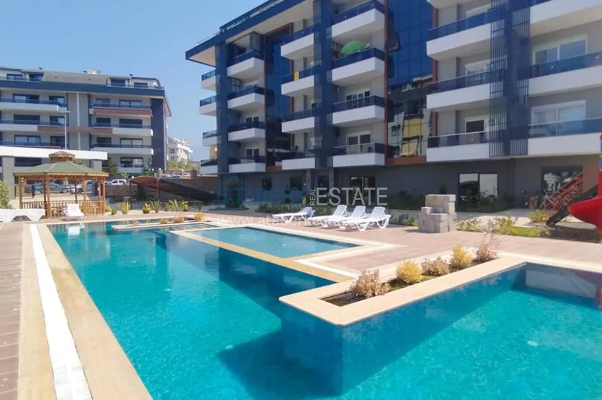 Long-term apartment rental in Alanya, Oba district — furnished 1+1 in a modern complex No. 19 1