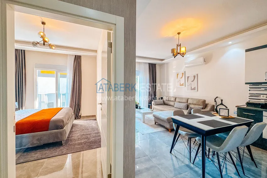 Purchase One bedroom apartment with designer interior directly from the owner — Avsallar, Alanya 2 