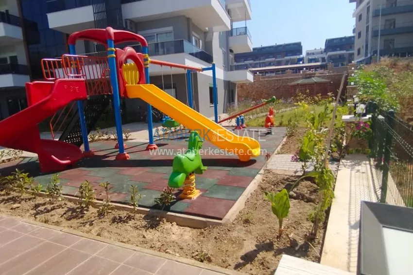 Long-term apartment rental in Alanya, Oba district — furnished 1+1 in a modern complex No. 19 6