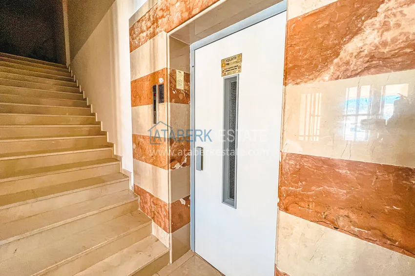 Przestronny apartament 2+1 z meblami, widokiem na morze i góry - Mahmutlar, Alanya 12