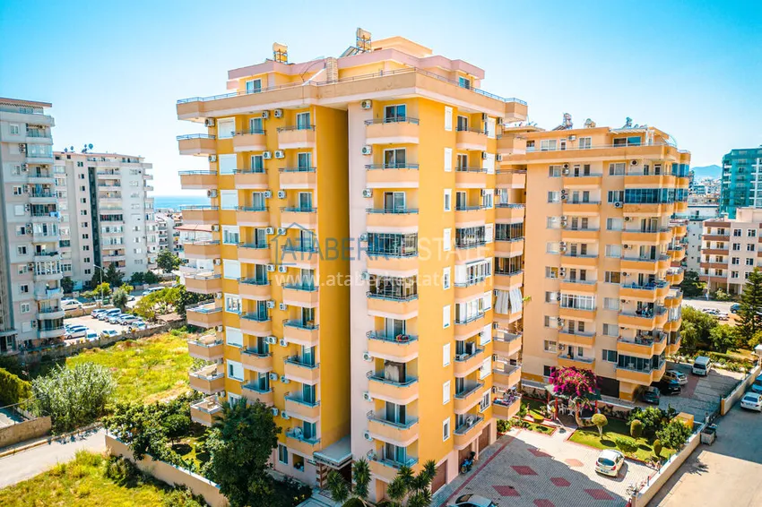 Przestronny apartament 2+1 z meblami, widokiem na morze i góry - Mahmutlar, Alanya 1