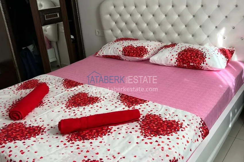Kupuj Apartament 1+1 z meblami i przeszklonym balkonem w Oba, Alanya - 5 minut od morza 12