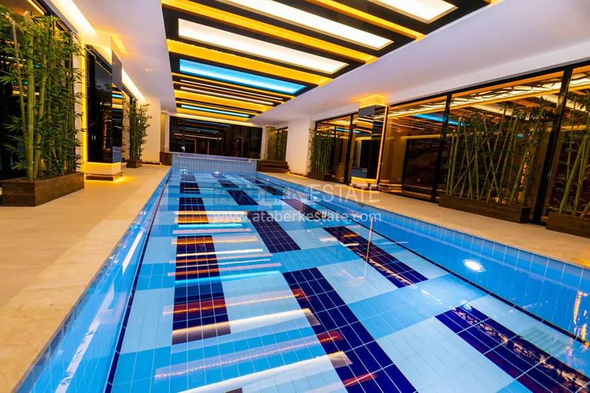 4+1 penthouse duplex with furniture in a luxury complex — Mahmutlar, Alanya 22 