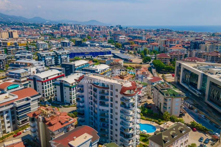 Three-room apartment with furniture in Alanya, Cikcilli district 2 