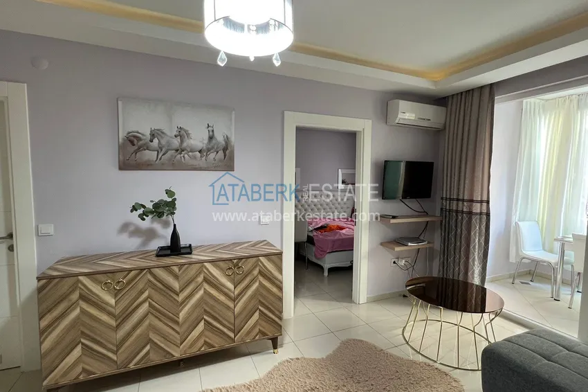 Kupuj Apartament 1+1 z meblami i przeszklonym balkonem w Oba, Alanya - 5 minut od morza 5