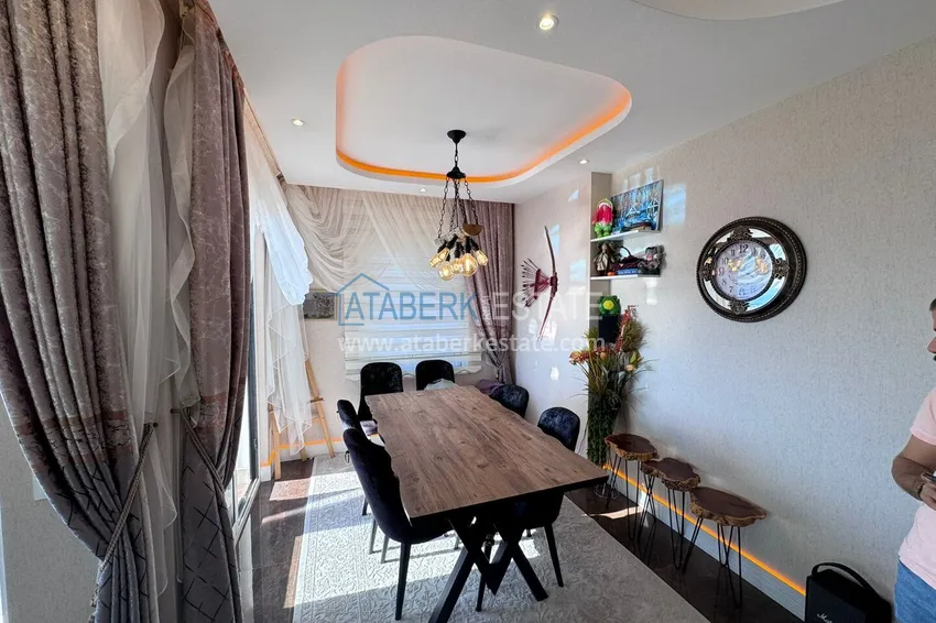 Purchase 4+1 penthouse duplex with furniture in a luxury complex — Mahmutlar, Alanya 7 