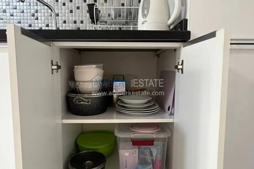 Kupuj Apartament 1+1 z meblami i przeszklonym balkonem w Oba, Alanya - 5 minut od morza 9