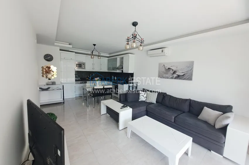 Kupuj 1+1 umeblowane mieszkanie w Oba, Alanya - przeszklony balkon, 1. piętro 2