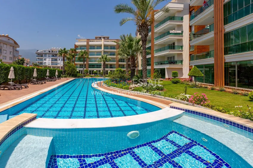 1+1 umeblowane mieszkanie w Oba, Alanya - przeszklony balkon, 1. piętro 5