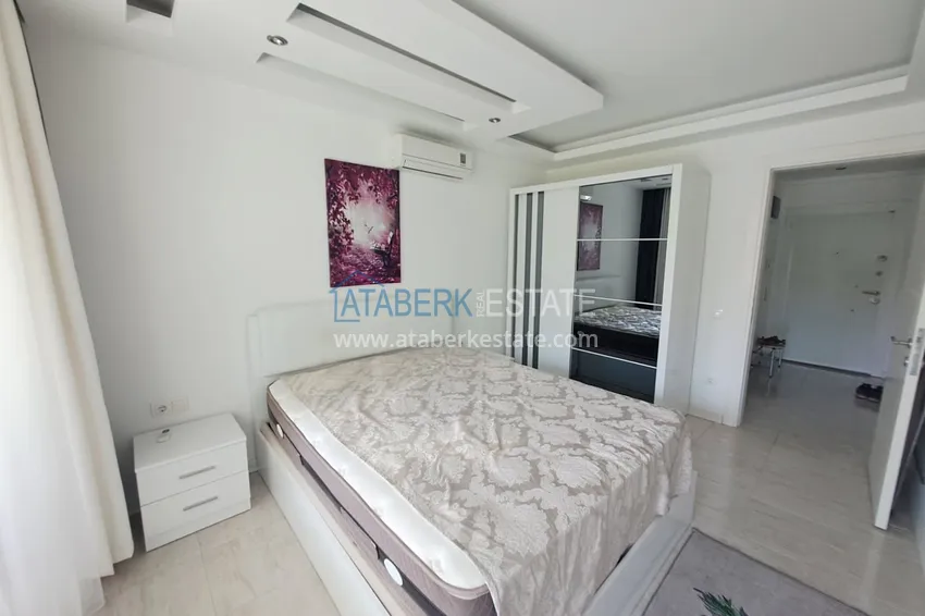 Kupuj 1+1 umeblowane mieszkanie w Oba, Alanya - przeszklony balkon, 1. piętro 8