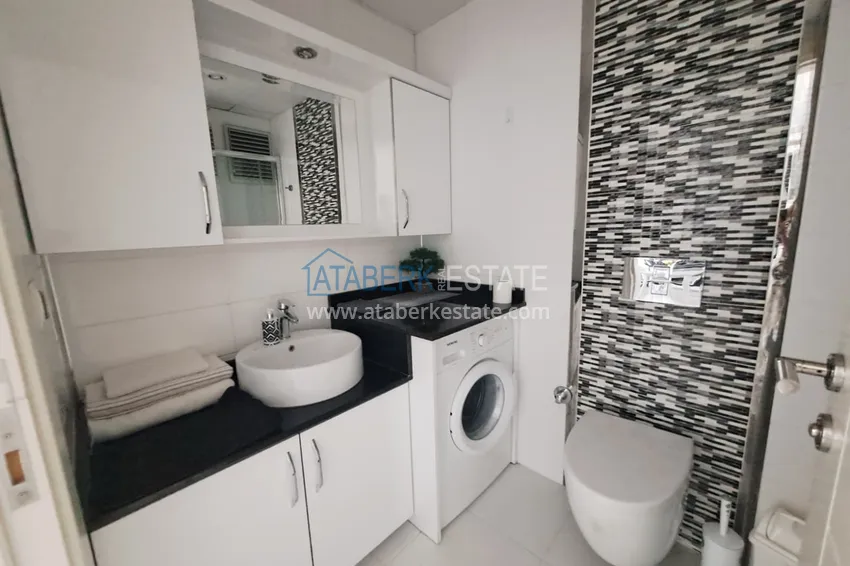 Kupuj 1+1 umeblowane mieszkanie w Oba, Alanya - przeszklony balkon, 1. piętro 10