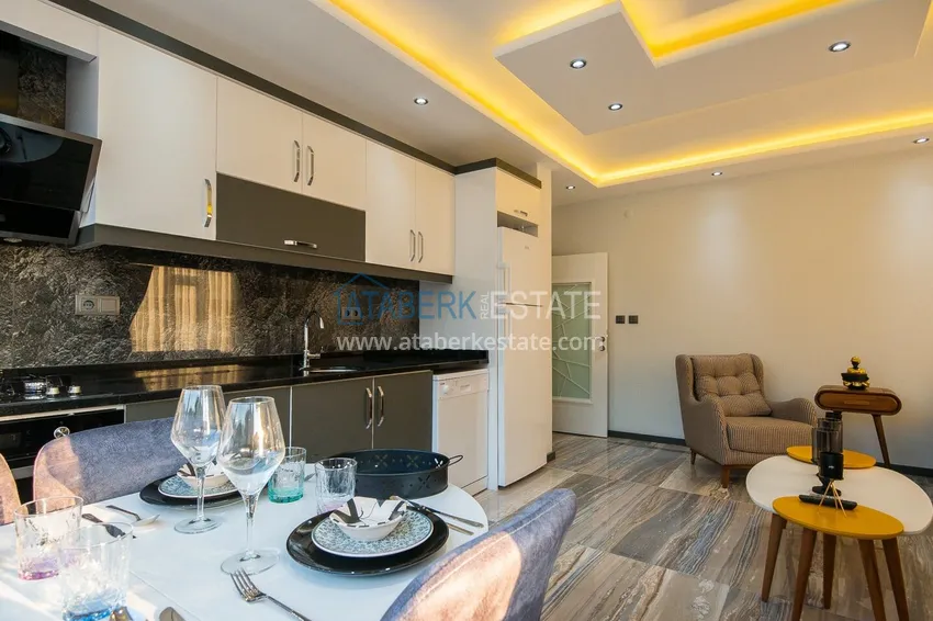 Purchase Ready-made housing in the center of Alanya, for a residence permit — a one-bedroom apartment with furniture and mountain views 6