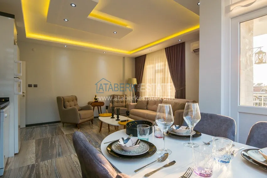 Purchase Ready-made housing in the center of Alanya, for a residence permit — a one-bedroom apartment with furniture and mountain views 7